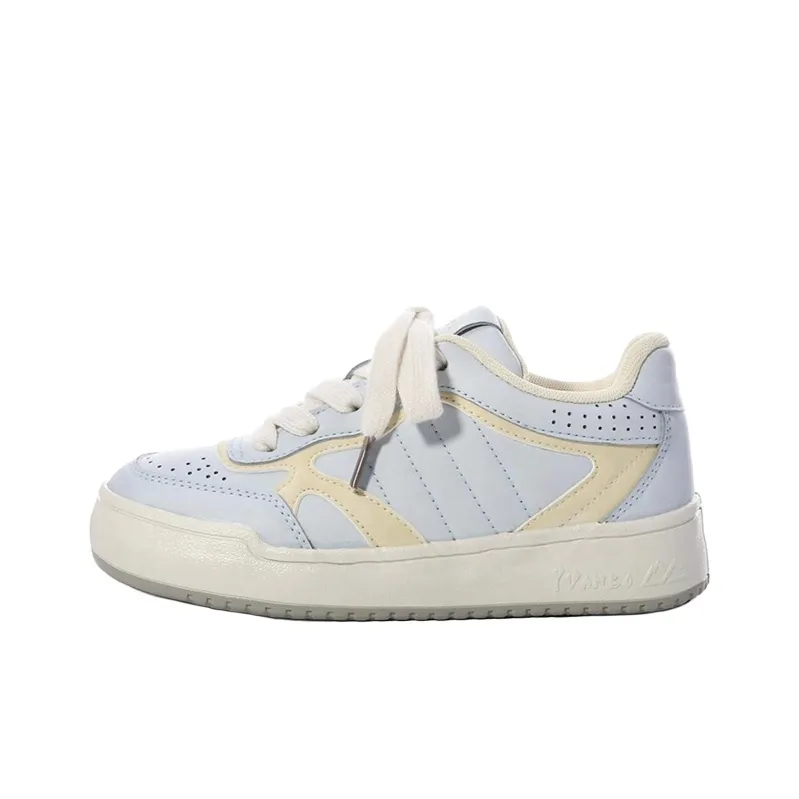 Ordifen Low Top Skateboard Shoes Women's Light Blue-0