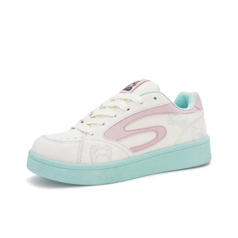ALI THE FOX Skateboard Shoes Women's Low Top Mint Green-5