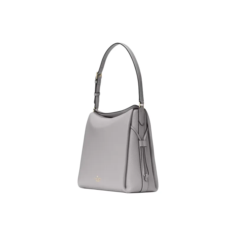 Kate Spade Dumpling Litchi Grain Cow Leather Shoulder Bag Tubas Women's Mountain Gray-1