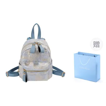 COLINS KEIRS Synthetic Leather Backpack Women's Blue