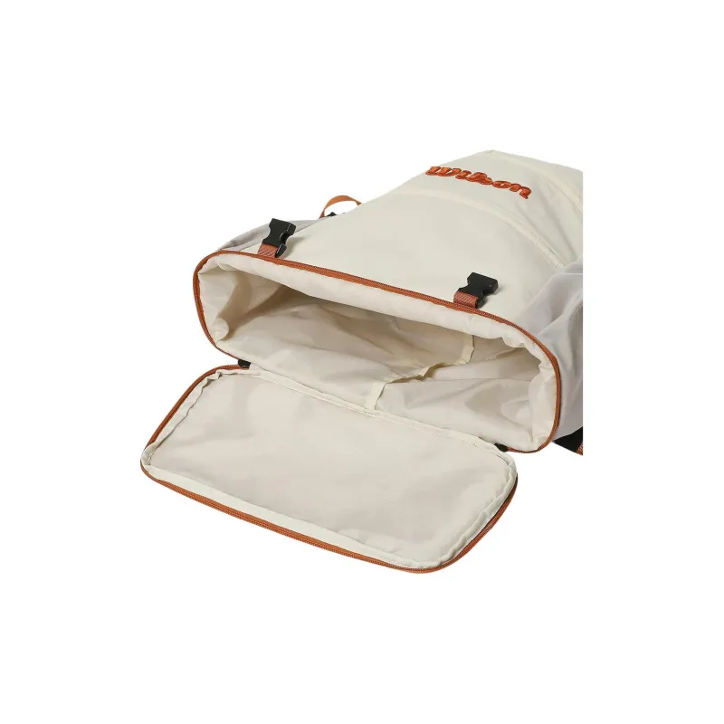 Wilson Polyester Backpack Unisex White-12