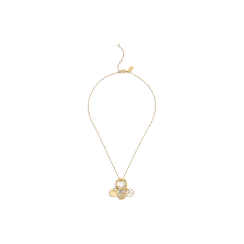 COACH Brass Plated Necklaces Women's Gold-1