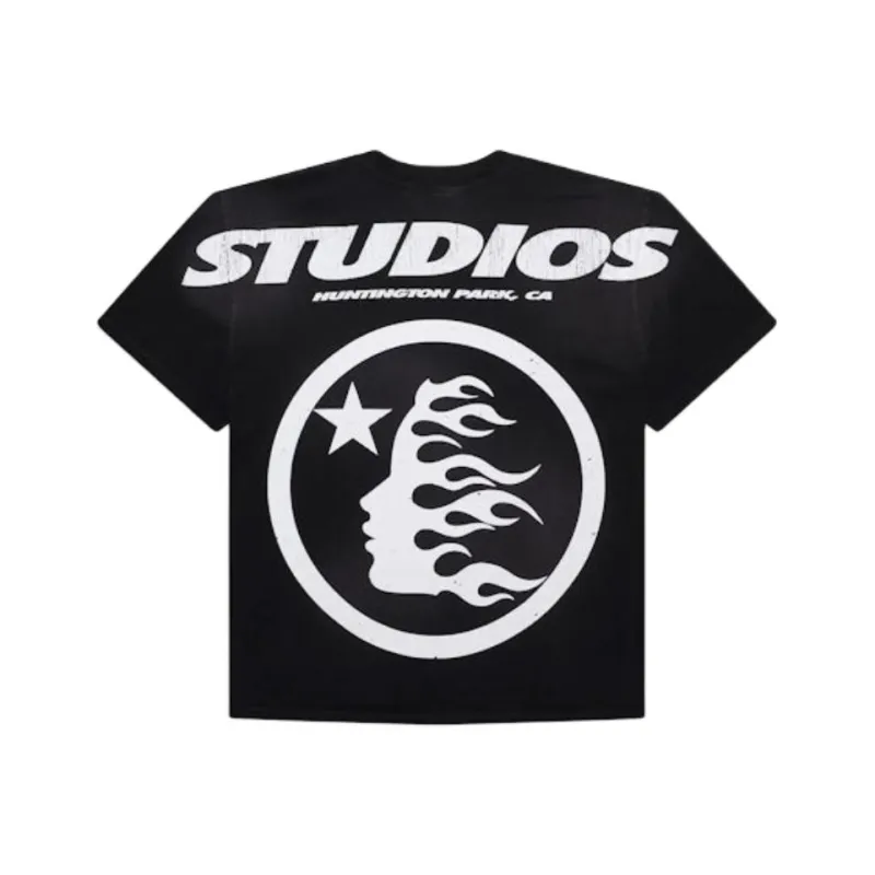 Hellstar T Shirt Men's Black Yellow-1