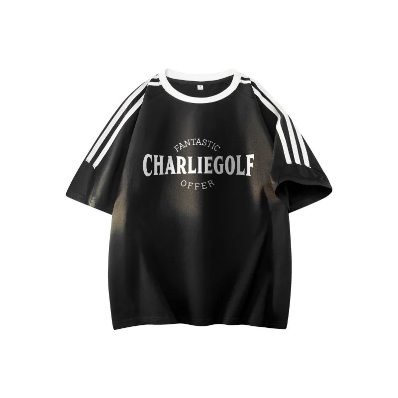 CHARLIE GOLF T Shirt Unisex Black-0