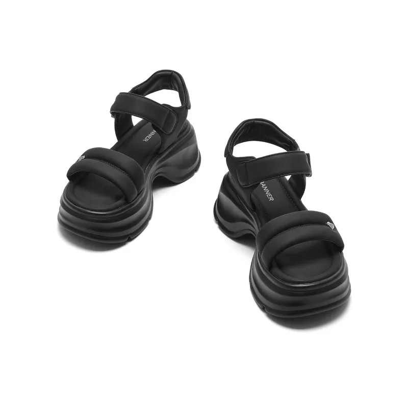 C°BANNER One Strap Sandals Medium Heel Women's-7