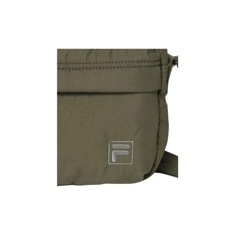 FILA Cotton Shoulder Bag, Crossbody Bag Trumpets Unisex Army Green-5