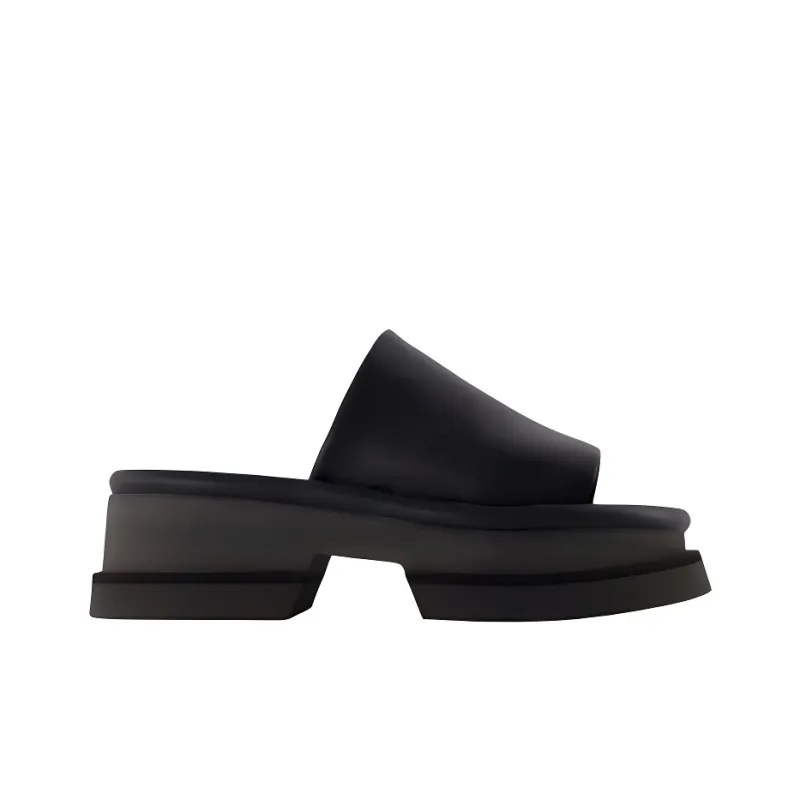 CLERGERIE Slip Resistant Slide Slippers Women's Black-1