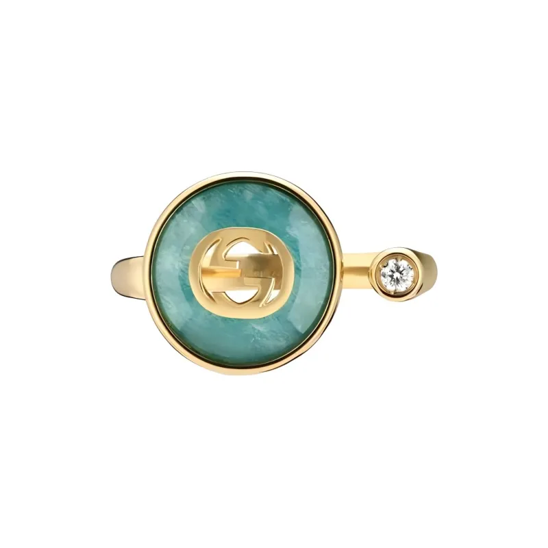 GUCCI 18K Gold, Diamond Rings Unisex Gold-1