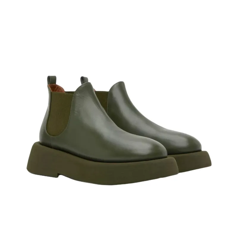 Marsèll Ankle Length Chelsea Boots Women's Green-2