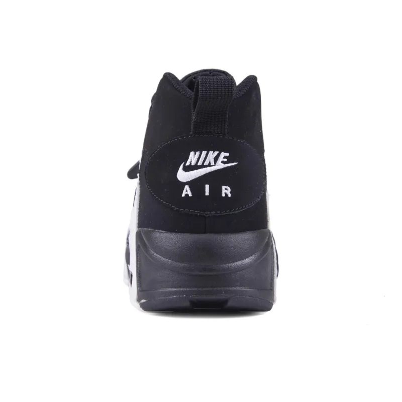 Nike Air Veer Abrasion Resistant Mid Top Basketball Shoes Men's Black White-3