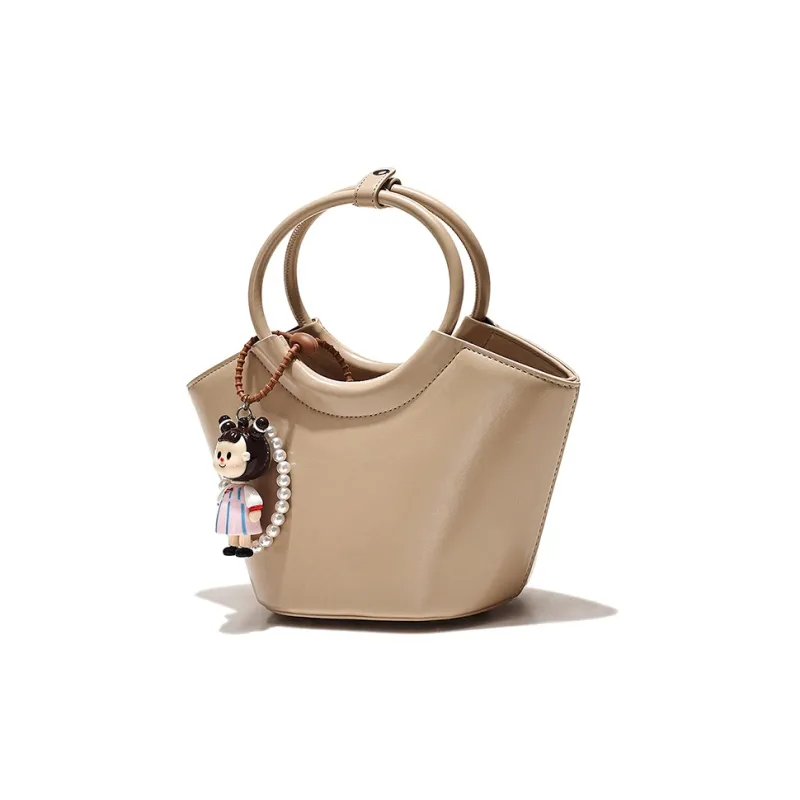 Vigno Synthetic Leather One Shoulder Handbag Women's White/Red/Sambal Color/Black-10