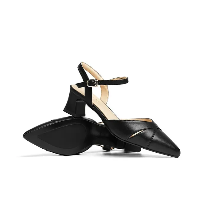 RED DRAGONFLY Chunky Heel High Heels 5.5CM Women's-4