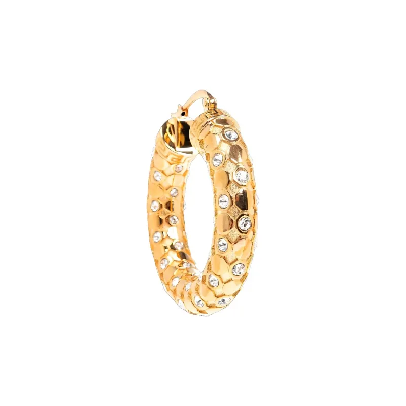 VERSACE Brass Earrings Men's Gold-1