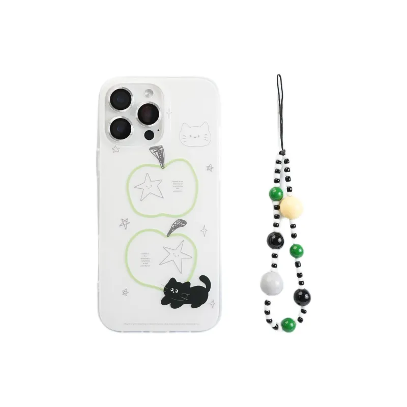 Sopi Acrylic Material Stars Apple Black Cat Phone Cases Compatible With IPhone 16/15 Pro Max/Apple 13/14 Pro/Max-1