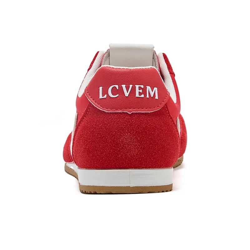 La Chapelle Abrasion Resistant Low Top Casual Shoes Women's Red-4