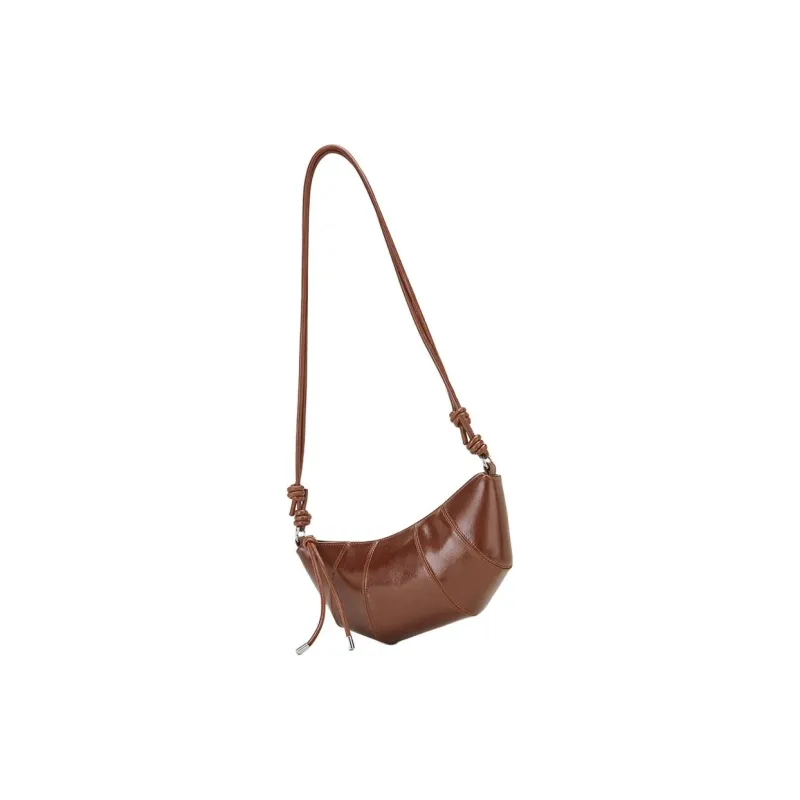 ROBERTA DI CAMERINO Cow Leather Shoulder Bag Regular Women's Coffee/Black-3