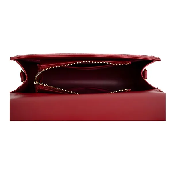 Vigno Synthetic Leather Handbag, One Shoulder, Crossbody Bag Regular Women's Red-4