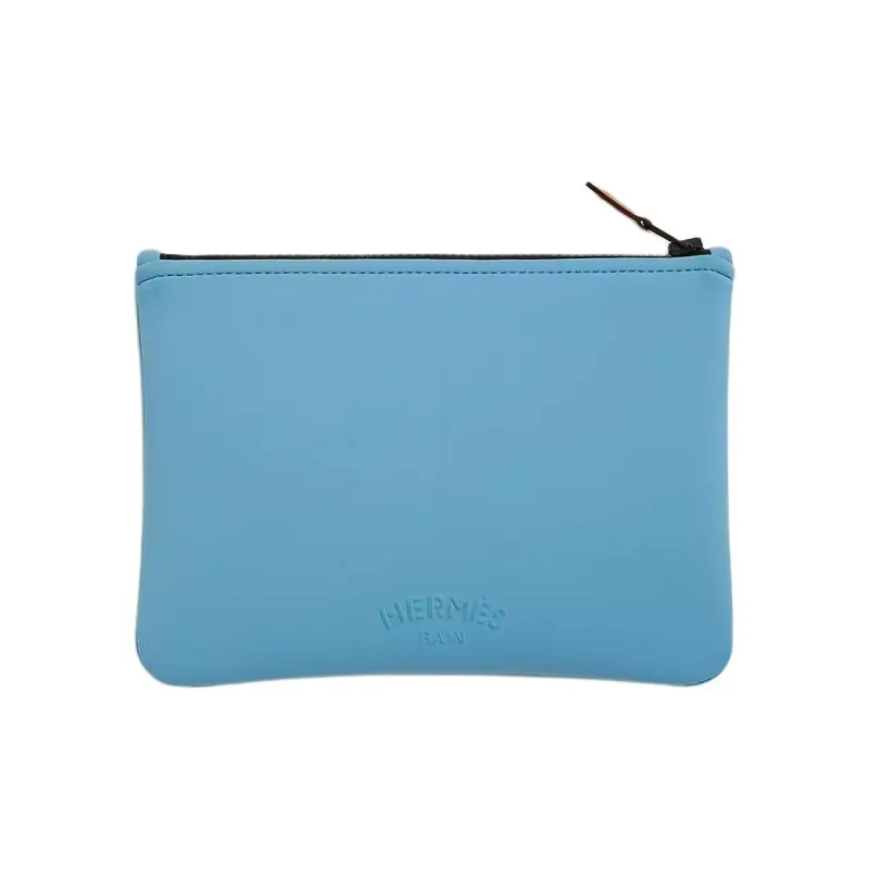 HERMES Neobain Polyamide Clutch Trumpets Women's Sky Blue-1