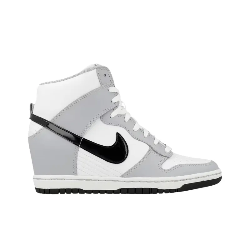 Nike Dunk Anti Slip Wear Resistant High Top Skateboard Shoes Women's Gray-1