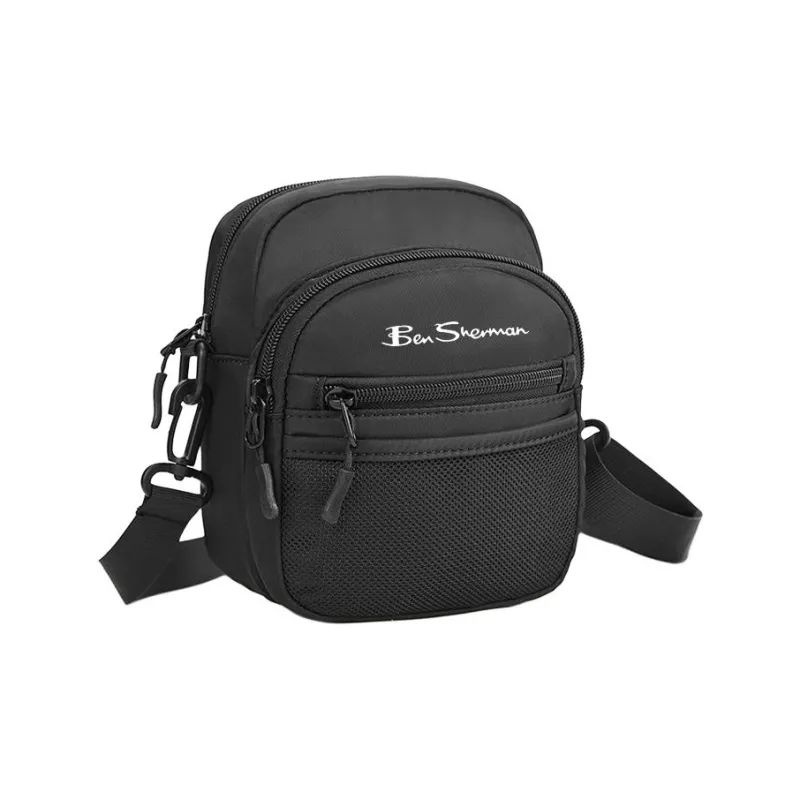 BEN SHERMAN Oxford Shoulder Bag Unisex Black-4