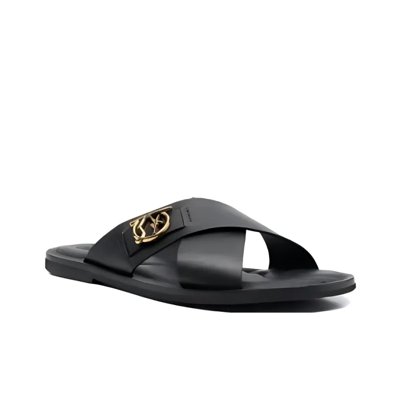 FERRAGAMO Slip Resistant Slide Slippers Men's Black-2