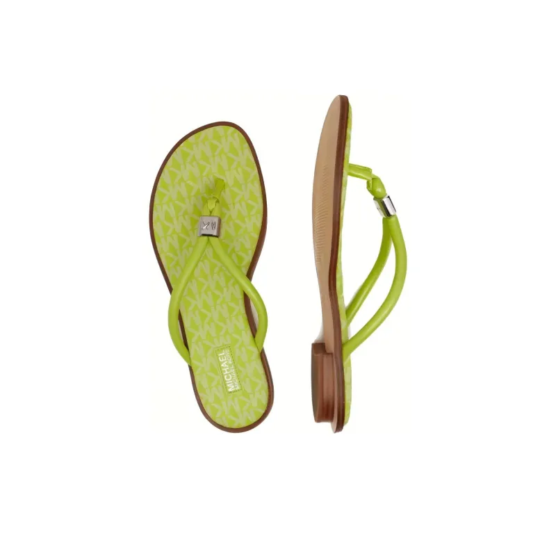 MICHAEL KORS Odor Resistant Flip Flops Women's Green-3