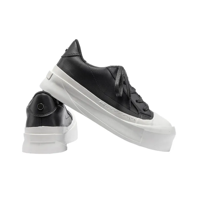 HELIOT EMIL Low Top Skateboard Shoes Men's White/Black-5
