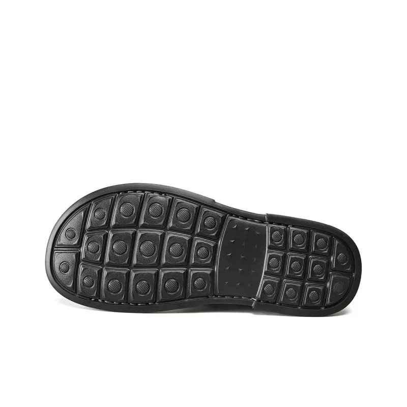 YEARCON Beach Sandals Men Khaki, Gray-3