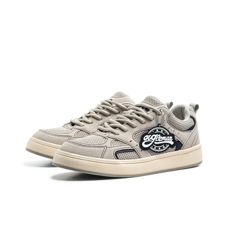 OUGLEMEN Coverage Slip Resistant And Abrasion Resistant Low Top Skateboard Shoes Men's Box-7