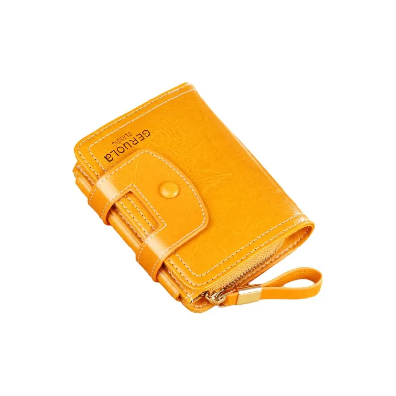 Gorora Cow Leather Wallet Regular Women's Multicolor-4