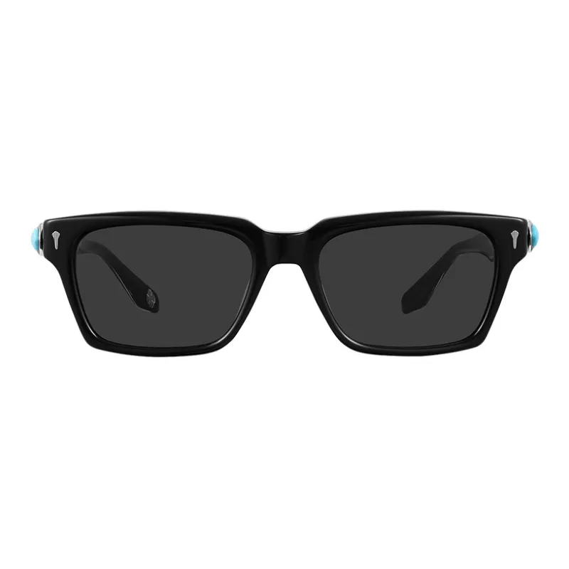 MUJOSH Collection Of Works Plate And Metal Square Design Sensory Temple UV Protection Sunglasses Unisex-5