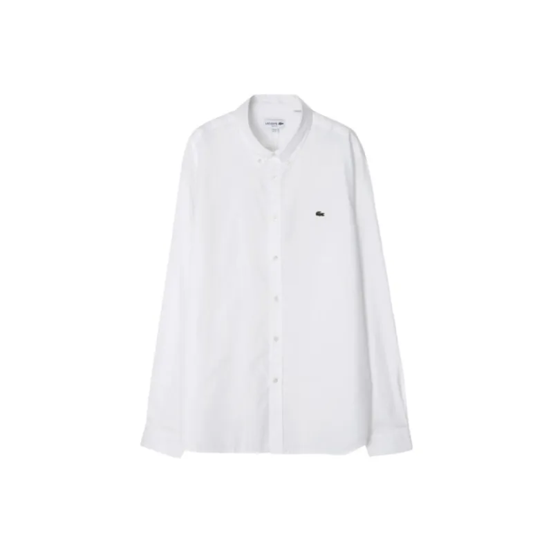 LACOSTE Shirts Men White-0