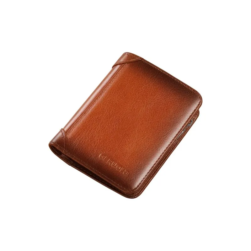Gorora Top Grain Cow Leather Wallet Regular Men's Multicolor-1