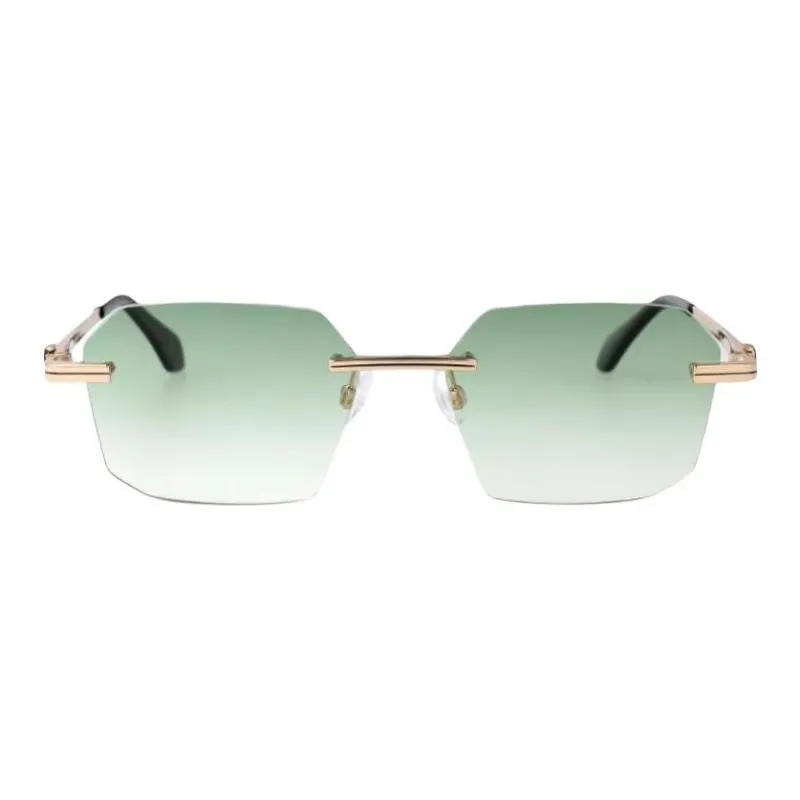 PALM ANGELS Metal Acetate Irregular Shape Sunglasses Men's Gold-1