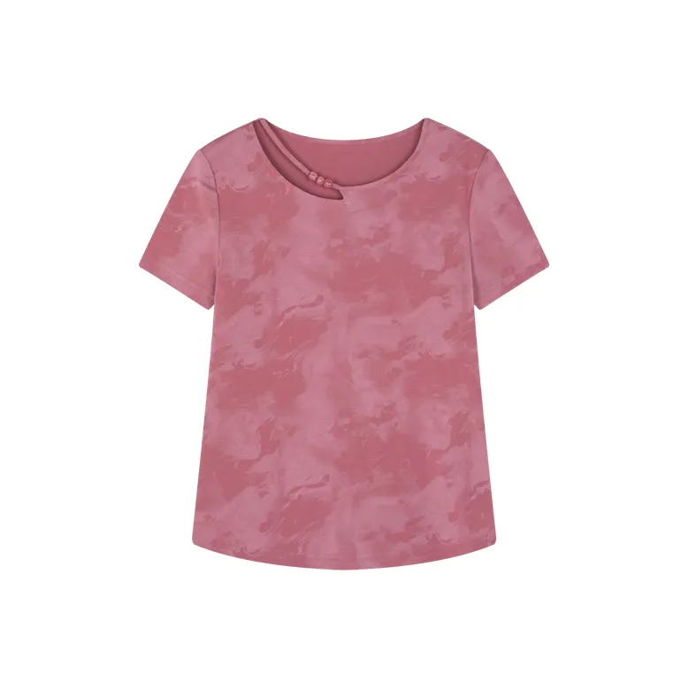 Mo Han Yi Mei T Shirt Women's Rubber Pink-0