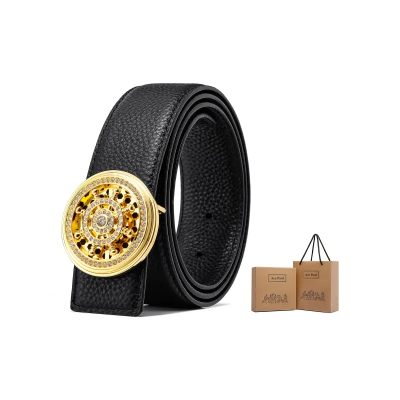 Ace Paul Cow Leather Belt Unisex Width 3.8cm-16