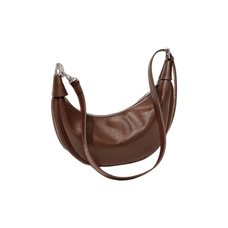 CinvaiKrose Synthetic Leather Shoulder Bag Small Size Women's Black/Coffee-1