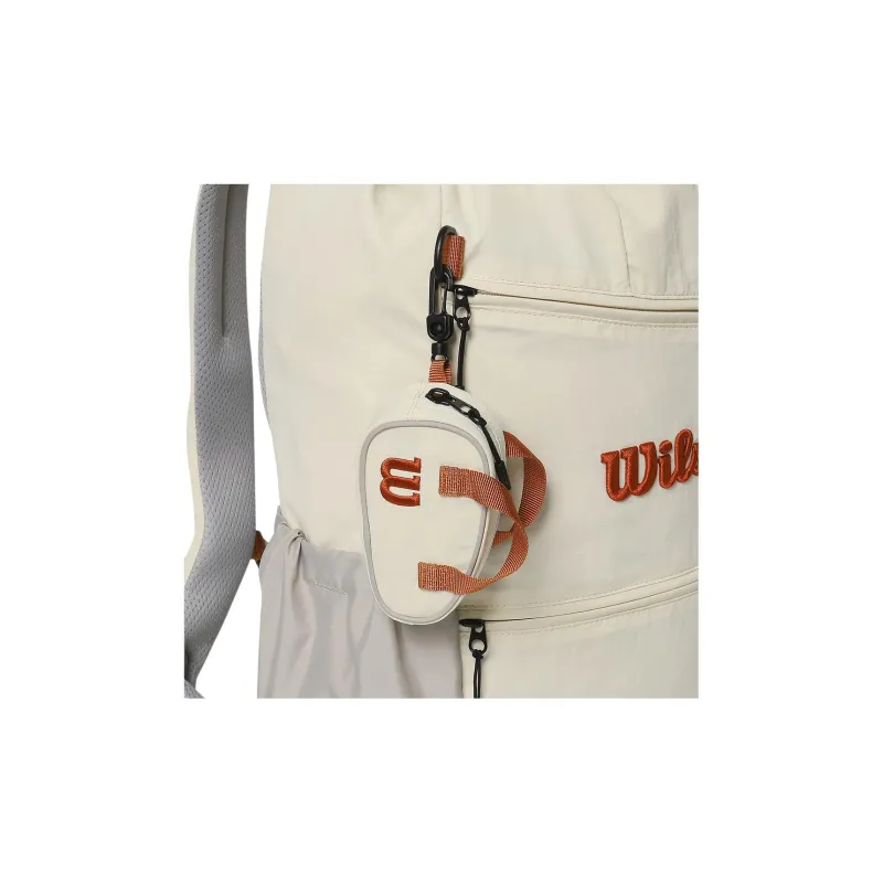 Wilson Polyester Backpack Unisex White-6
