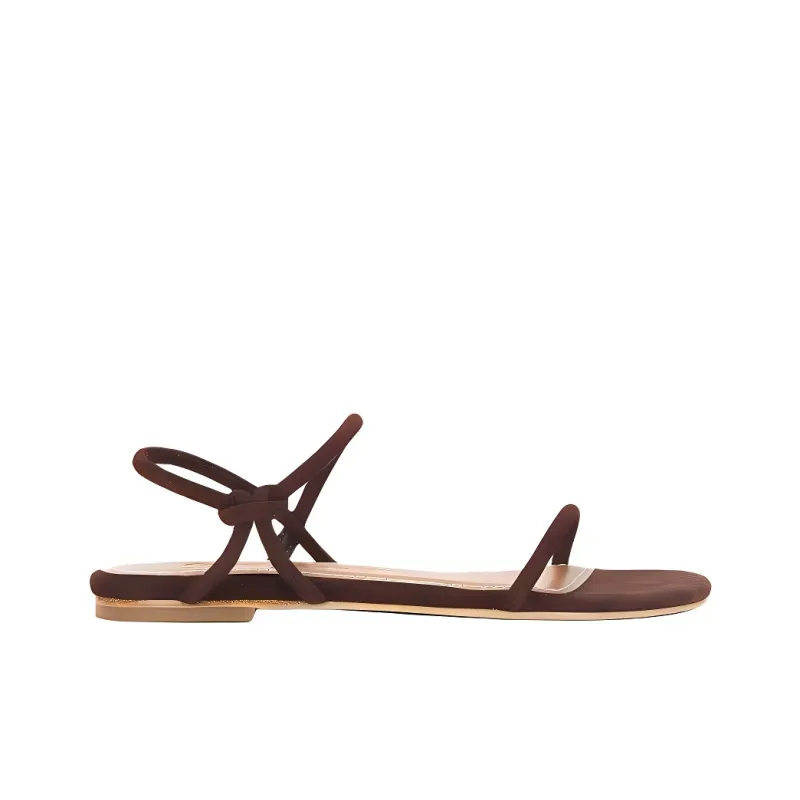 Staud One Strap Sandals Women's Brown-1