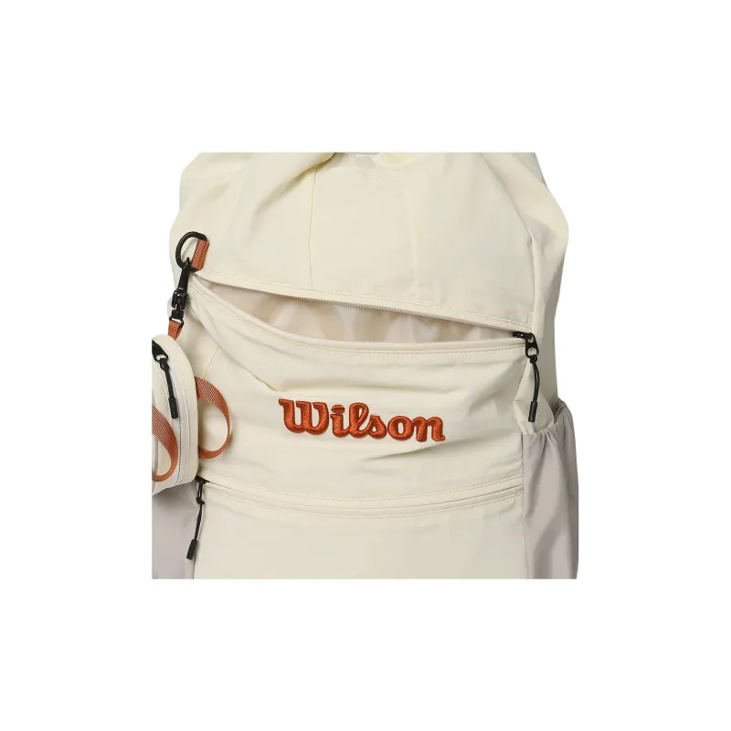 Wilson Polyester Backpack Unisex White-9
