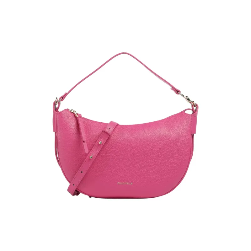 COCCINELLE Grain Leather One Shoulder Handbag Women's Pink-0