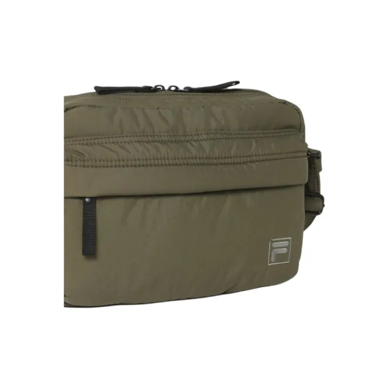 FILA Cotton Shoulder Bag, Crossbody Bag Trumpets Unisex Army Green-6