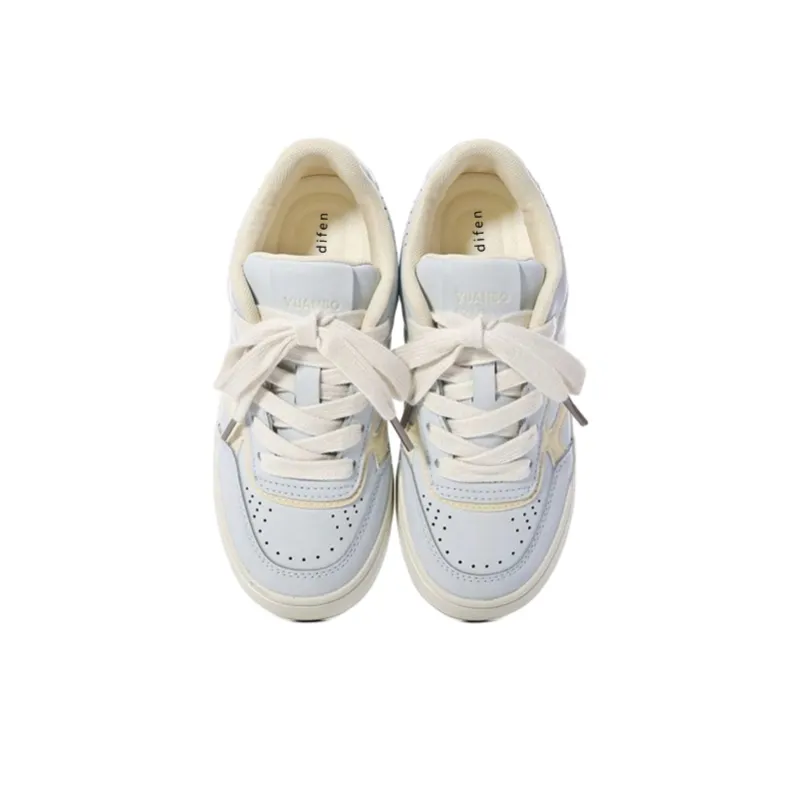 Ordifen Low Top Skateboard Shoes Women's Light Blue-2