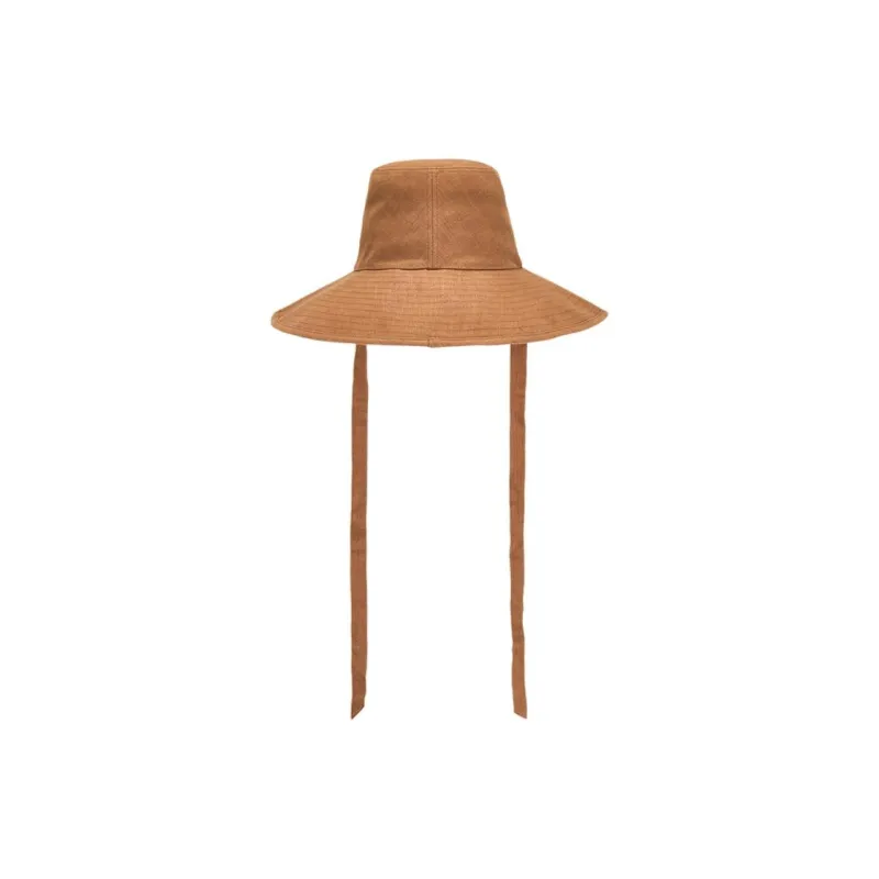 Lack Of Color Linen, Cotton Bucket Hats Unisex Yellow-1