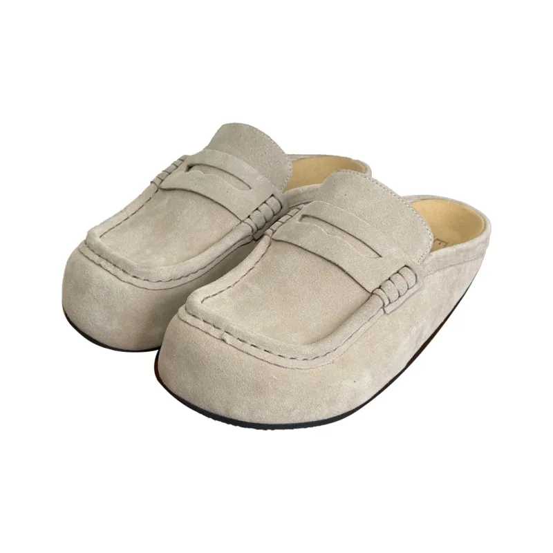 MADE EXTREME Rubber Sole Stitching Abrasion Resistant Slip Resistant Closed Toe Slippers Unisex-7