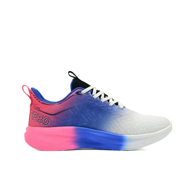 7 SEVFUN Running Shoes Unisex Low Top White/Pink/Green-33