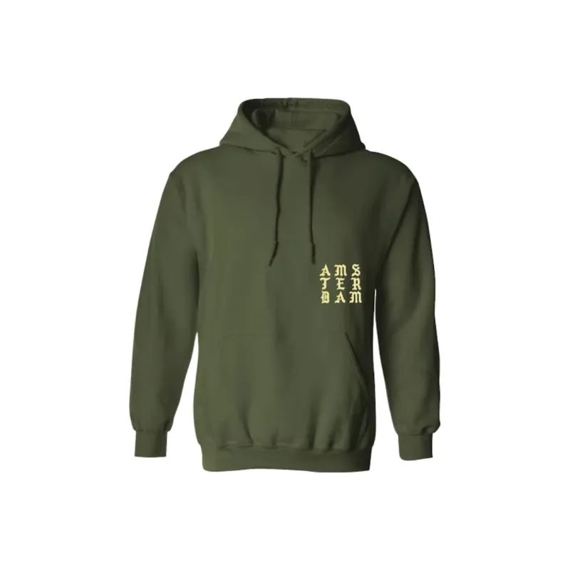 Kanye West Sweatshirt Men's Army Green-0