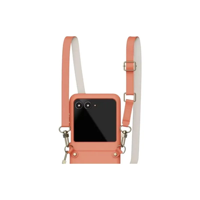 MOTOROLA Vegan Leather Material Trendy And Stylish Phone Cases Compatibility Moto Razr 50 Solid Color Luxury-1