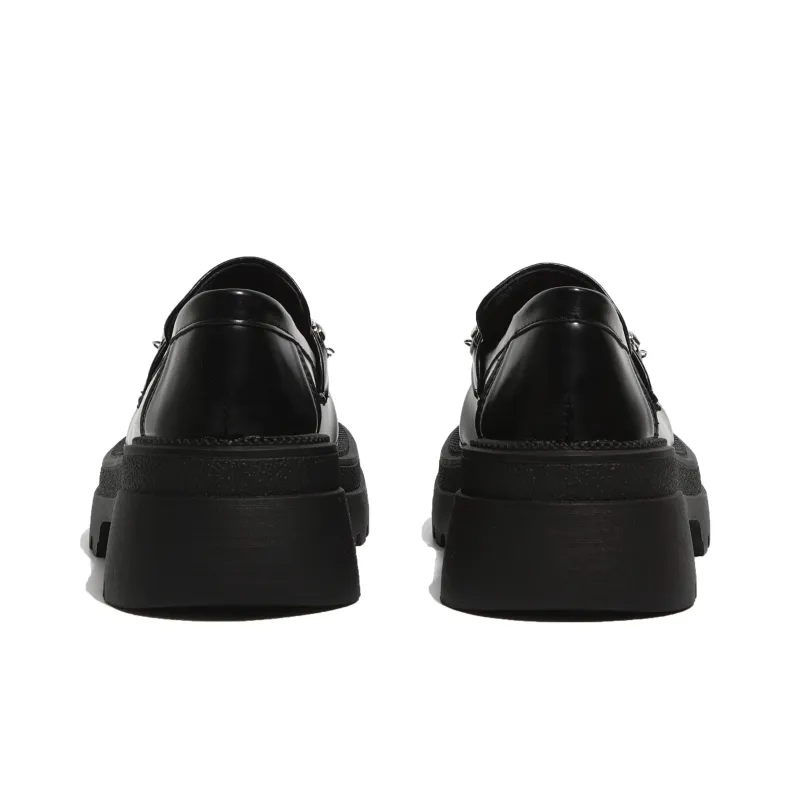 Be Good Horsebit, Chain, Luxury Preppy Style Petite Loafers 6cm Women's Gift Box Set-17