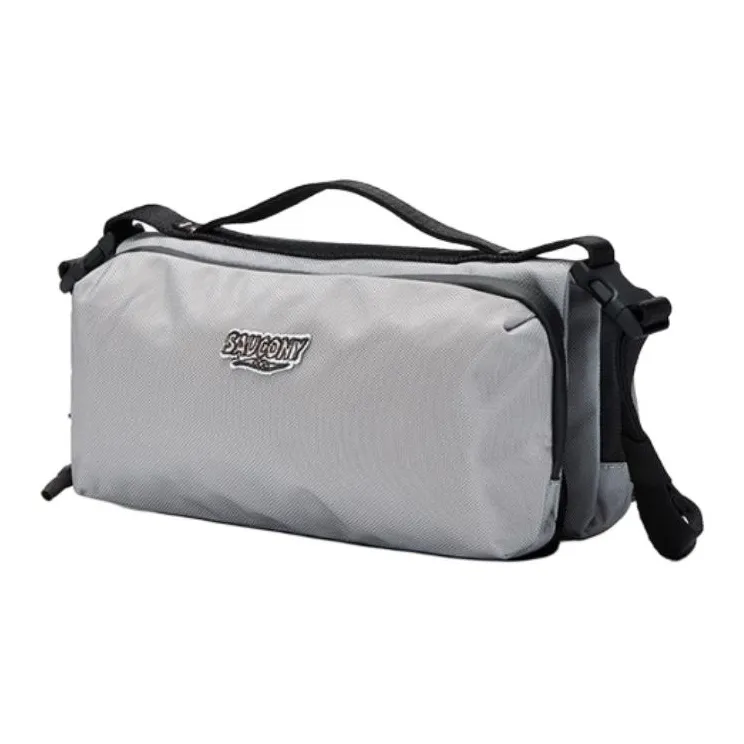 Saucony Travel Lightweight Crossbody Bag Unisex Jet Black/Cyan Bird Gray-4